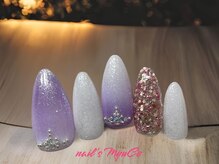 ネイルズミューコ(nail's MyuCo)/新春ももいろネイル