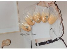 ネイルサロン アミティエ(Nail Salon Amitie)/グラデーション×ミラーフラワー