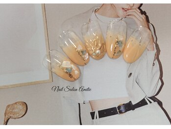 グラデーション×ミラーフラワー