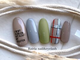 チェック×オフィスシンプル