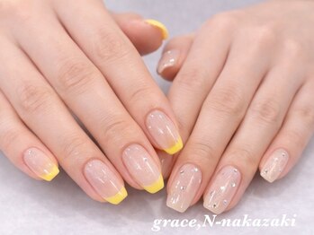 グレースドットエヌ ナカザキ 梅田中崎町店(grace.N-nakazaki)の写真/≪梅田・中崎町≫長さ出しもお任せ◎美しいフォルムで差がつく、シンプルもアートも映える大人ネイル