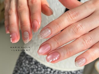 マリー ネイルズアンドラッシュアート モザイクモール港北店(MARIE NAILS & LASH ART)/￥8800 マグネットデザイン0501a
