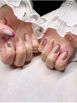 アンジュール(andulte)の写真/大人の手元を彩る♪上品華やかネイル