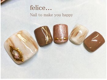 フェリーチェ 川間店(felice)/【定額フットネイル】¥9000