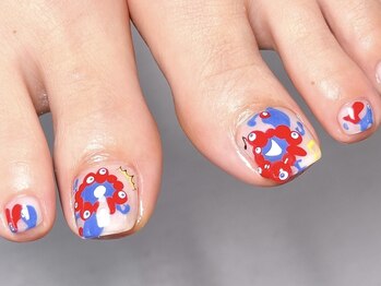 ミャクミャクフットネイル