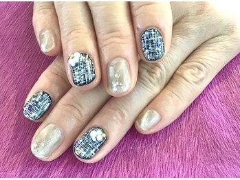 【トレンド】ツイードネイル