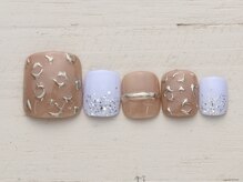 ネイルミックス 鹿児島高麗町店(Nail Mix)/ミラー×ヒョウ柄　5990円