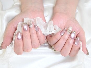 ウーニャ 小山店/magnet × mirror french nail