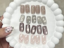 ぽぽネイル/Jr ワンホンニュアンスデザイン