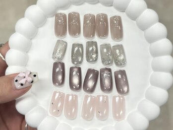 ぽぽネイル/Jr ワンホンニュアンスデザイン