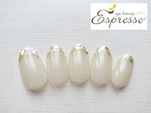 エスプレッソ アイビューティーアンドネイル 新百合ヶ丘店(Espresso)/ガラスフレンチネイル　フレンチ