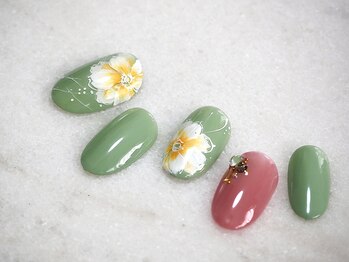 プールヴー☆オングル/春ネイル