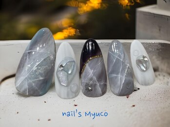 ネイルズミューコ(nail's MyuCo)/雪景色デザイン