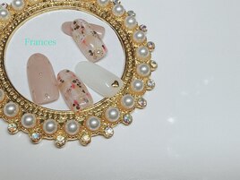 新作　ふんわりツイードネイル