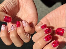 ネイルズ ウィスブランカ(Nails wisBlanca)/持ち込みハートネイル