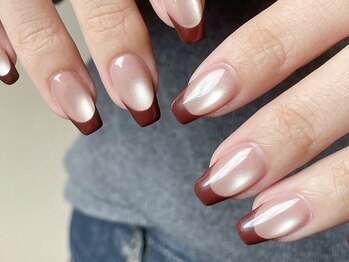 モグネイル(Mogunail)の写真/<DESIGNランキング入賞&パラジェル登録店>春の指先にもぴったり＊ちゅるん水光ネイル¥8980/桜デザインも◎