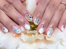 アイリッシュネイル 久屋大通店(Irish Nail)/逆フレンチマリンネイル