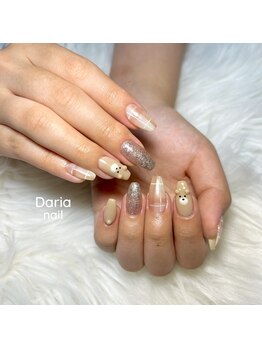 ダリア(Daria)/癒されるくまちゃんネイル