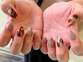 ニュアンスブラウンネイル