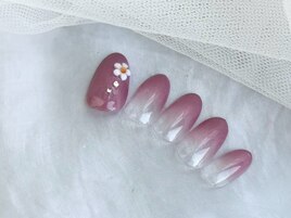 ラメグラデーションネイル/春