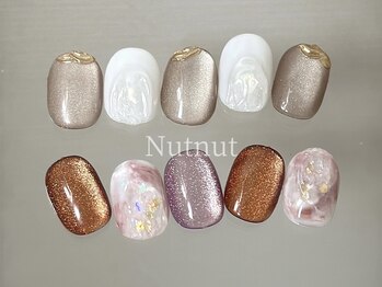 ナットナット 原宿 北参道(NutNut /)の写真/カラー・パーツそれぞれ600種類以上◎オープン記念☆シンプルニュアンス定額デザイン◇¥8900