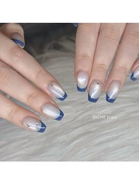 韓国風デザイン！カラーフレンチ