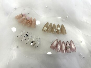 エモナネイル 博多駅前(Emona Nail)の写真/博多駅スグ*Open＜朝9:00～夜20:00＞当日予約OK◆可愛いキラキラパーツも豊富