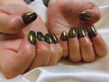 キキネイル たまプラーザ店(kikinail)/秋色ミラーネイル