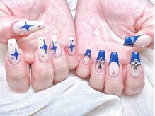 Mネイル/ブルーネイル