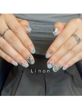 リノン(Linon)/blue × stone