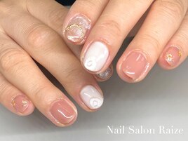 ニュアンスネイル/押し花ネイル
