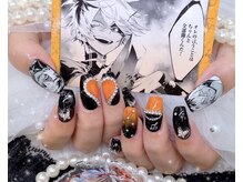 ネイル アリーズ セカンド(nail Allies 2nd)/痛ネイル モチーフ オレンジ