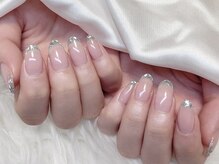 ククネイル(KuKunail)/ガラスフレンチ☆