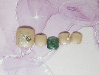 ネイルライフ(NailLife)/雪の結晶 フット