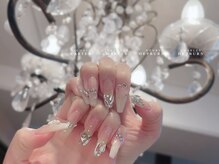 フィオナ 大久保店(Fiona)/白グラワンホンネイル#新大久保