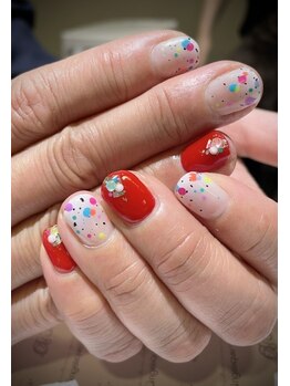 アンジェリーク ネイル(angelique nail)の写真/カラー&アート数は無限大☆「この色、このデザインをしたかった♪」を叶えるハイレベルテクニック！