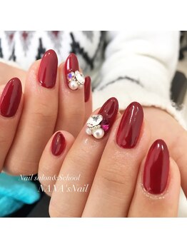ナナズネイル 西小倉店(NANA's Nail)/レッドワンカラー