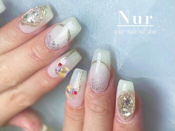 ヌア(Nur)の写真/持ち込みコース¥8500～■定額やり放題コース多数ご用意◎理想の指先叶えます☆大切な日のネイルはNurで！