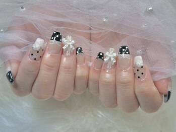 ぷりゅねる 心斎橋/【レースネイル】