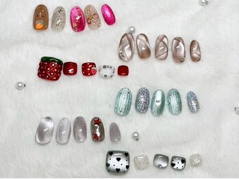 リボン 佐野店(Ribbon)の写真/今季注目のカラー＆大人気マグネットネイルを豊富に揃えています♪ご希望の持ち込みもお任せください◎