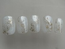 アイネイルズ 渋谷店(I nails)/ホワイトゴールドニュアンス
