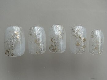 アイネイルズ 渋谷店(I nails)/ホワイトゴールドニュアンス