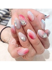 カラフルタイダイネイル