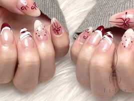 手描きリボン＆チーク