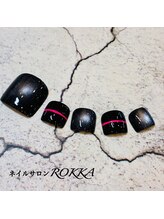 ロッカ(ROKKA)/ネオンが走る大人のフットネイル