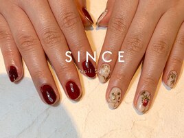 【パラジェル】いちごネイル