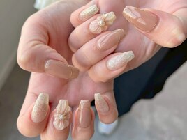 [chika] ぷっくりフラワーネイル