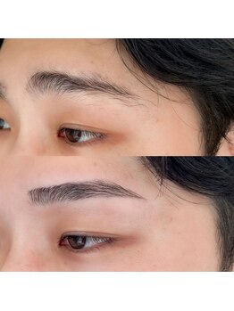 アンドスリー 原宿 表参道店(And Three)/下がり眉をパーマで解消！