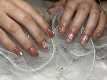 たらしこみフラワーネイル