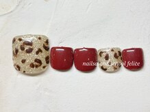 フェリーチェ(nail salon＆school felice)/フットネイル/定額制9900円/瑞江